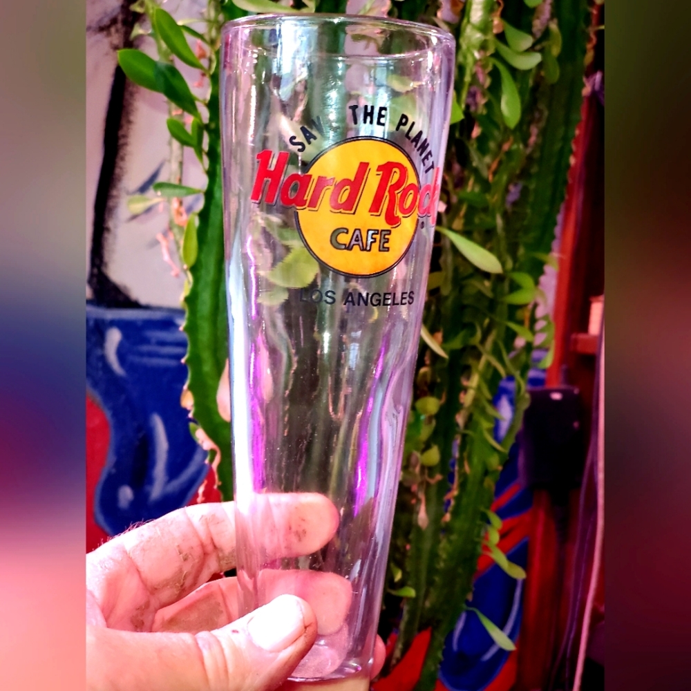 This Hard Rock Café Pilsner Drinking class. LA Californa